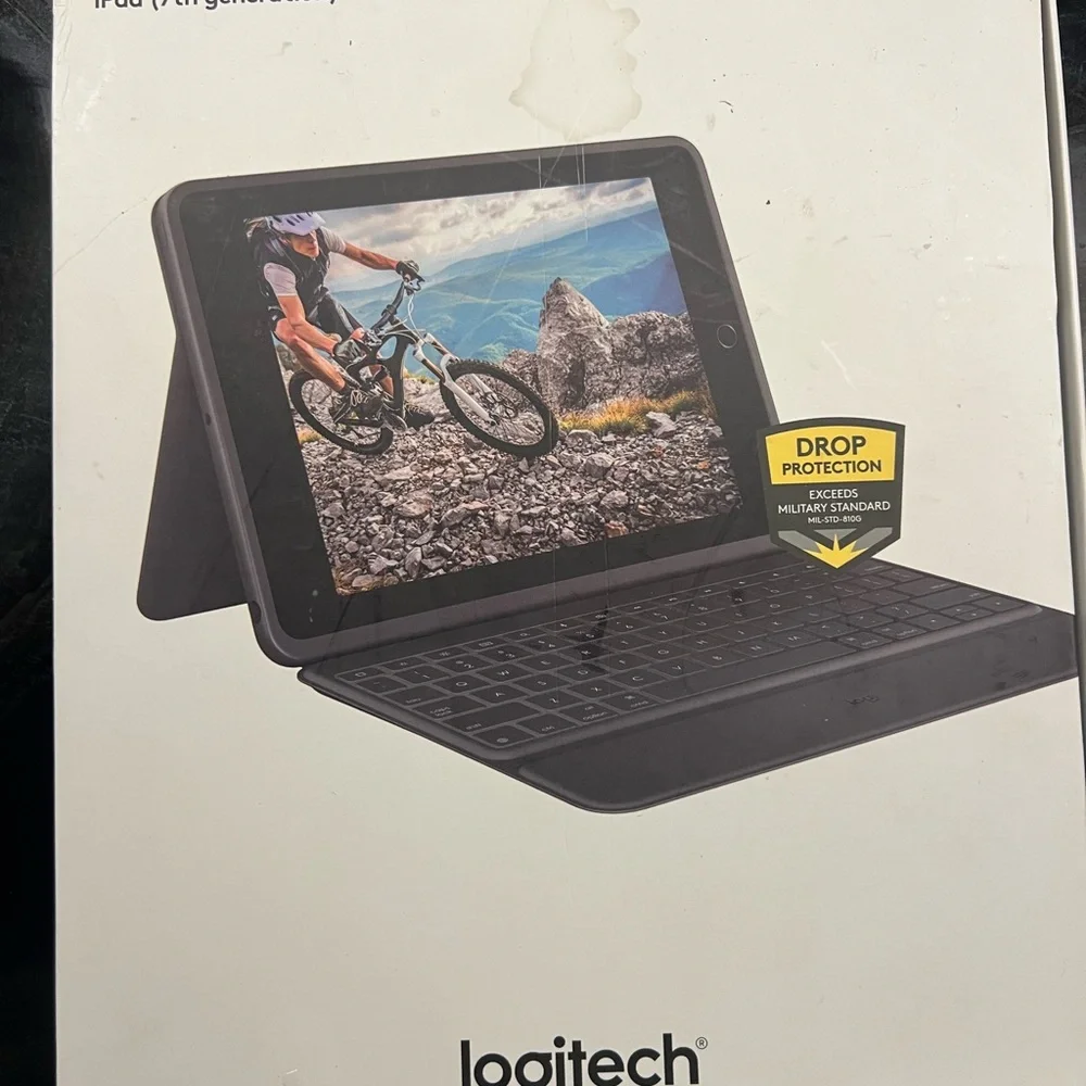 Logitech Gray Tablet Keyboard with Protective Case
